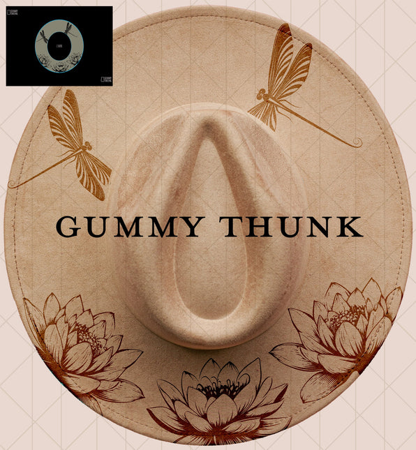 Dragon Fly Digital Projector Design and Template Wide Brim Hats PNG File Only