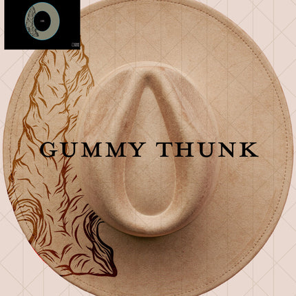 Arrowhead Single Digital Projector Design and Template Wide Brim Hats PNG File Only