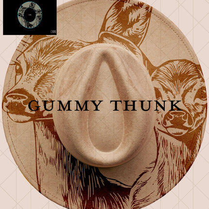 Oh Deer Doe and Fawn Digital Projector Design and Template Wide Brim Hats PNG File Only