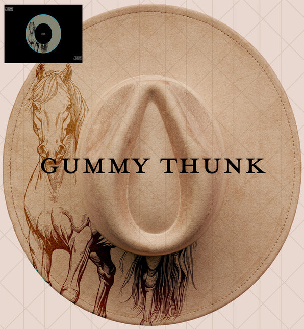Simple Horse Digital Projector Design and Template Wide Brim Hats PNG File Only