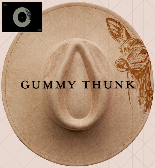 Oh Deer Doe Digital Projector Design and Template Wide Brim Hats PNG File Only