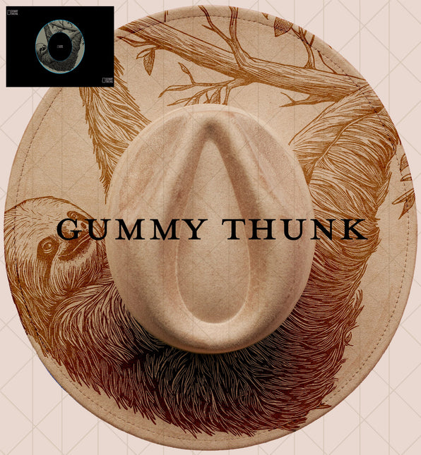 Sloth Digital Projector Design and Template Wide Brim Hats PNG File Only