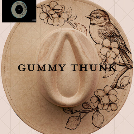 Bluebird Digital Projector Design and Template Wide Brim Hats PNG File Only