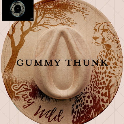 Cheetah Digital Projector Design and Template Wide Brim Hats PNG File Only
