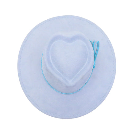 BULK ORDER - READ DESCRIPTION - WIDE BRIM HATS HEART SHAPED CROWN