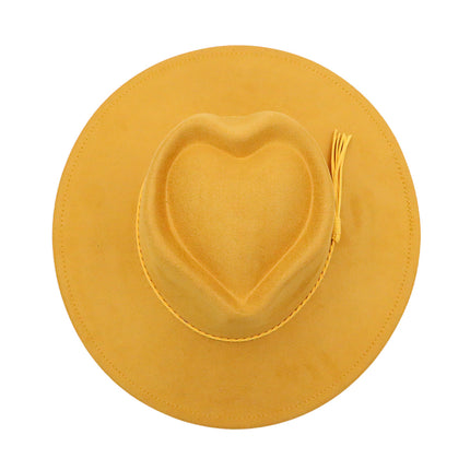 BULK ORDER - READ DESCRIPTION - WIDE BRIM HATS HEART SHAPED CROWN