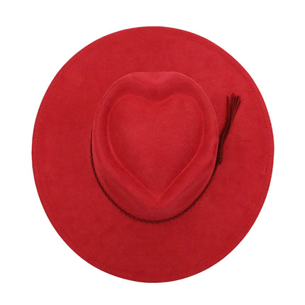 BULK ORDER - READ DESCRIPTION - WIDE BRIM HATS HEART SHAPED CROWN