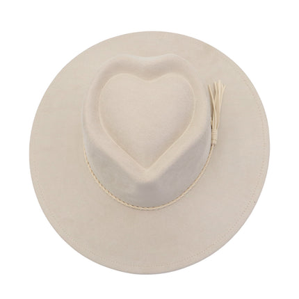 BULK ORDER - READ DESCRIPTION - WIDE BRIM HATS HEART SHAPED CROWN