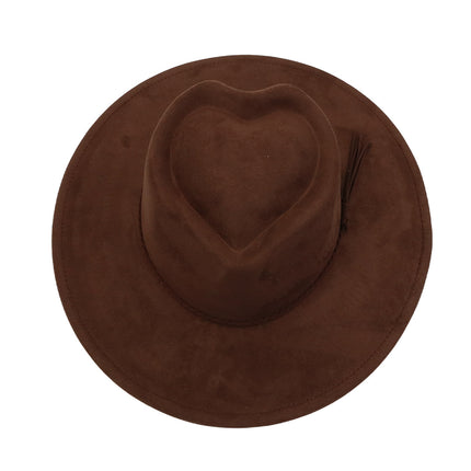 BULK ORDER - READ DESCRIPTION - WIDE BRIM HATS HEART SHAPED CROWN