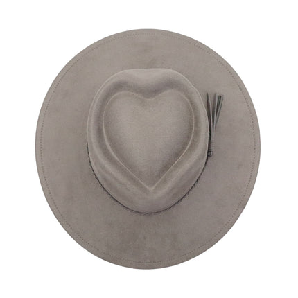BULK ORDER - READ DESCRIPTION - WIDE BRIM HATS HEART SHAPED CROWN