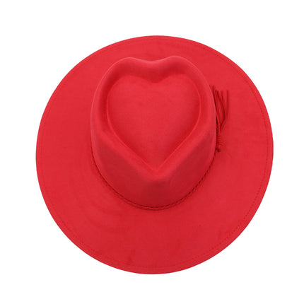BULK ORDER - READ DESCRIPTION - WIDE BRIM HATS HEART SHAPED CROWN