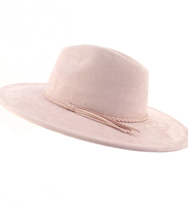 Wide Brim Vegan Suede Adjustable Blank Hats for Laser Engraving and Hand Burning