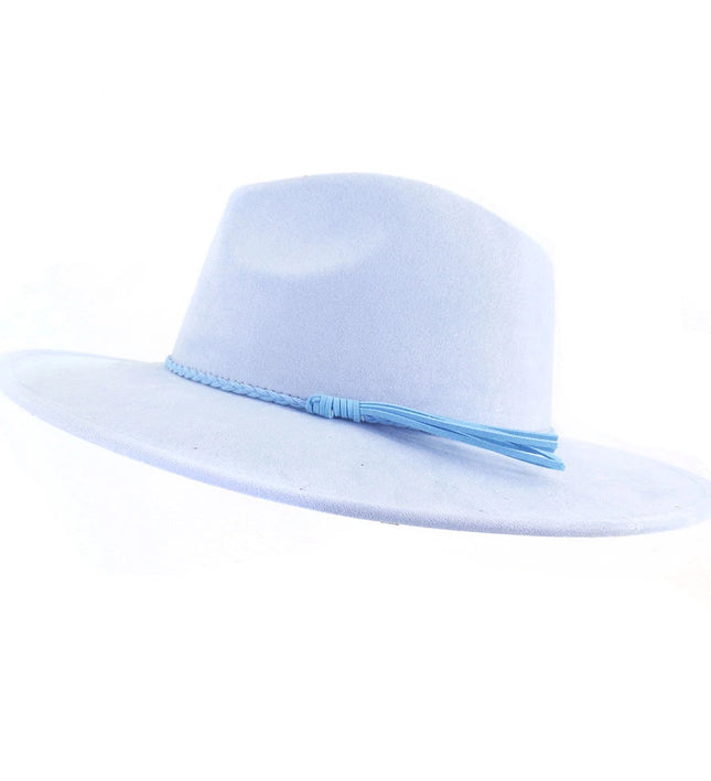 Wide Brim Vegan Suede Adjustable Blank Hats for Laser Engraving and Hand Burning