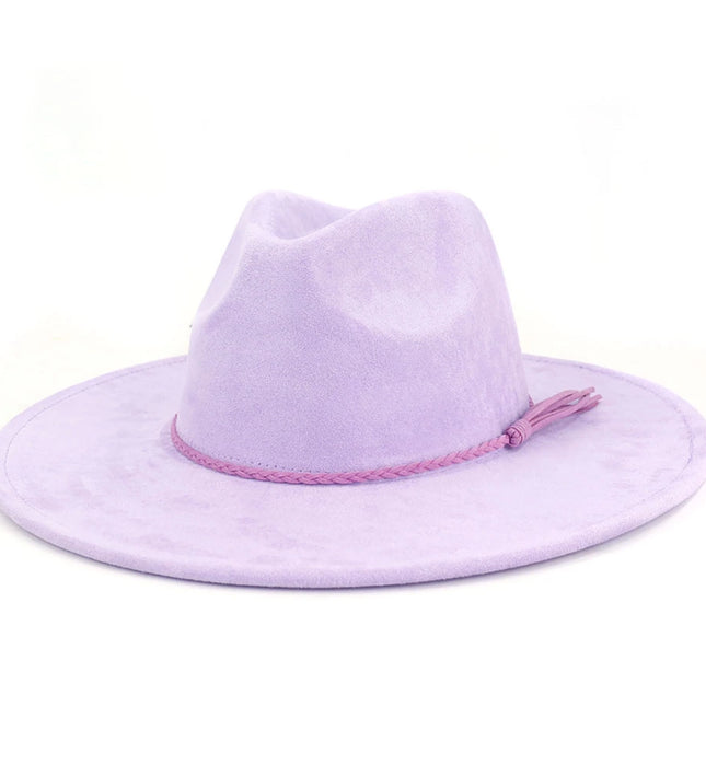 Wide Brim Vegan Suede Adjustable Blank Hats for Laser Engraving and Hand Burning