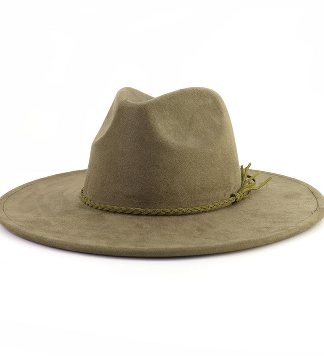 Wide Brim Vegan Suede Adjustable Blank Hats for Laser Engraving and Hand Burning