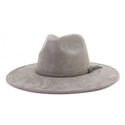 Wide Brim Vegan Suede Adjustable Blank Hats for Laser Engraving and Hand Burning