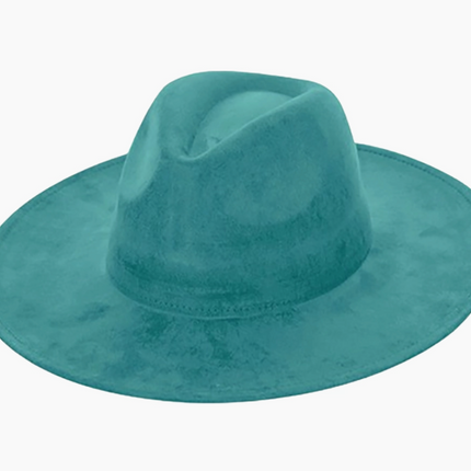 Wide Brim Vegan Suede Adjustable Blank Hats for Laser Engraving and Hand Burning