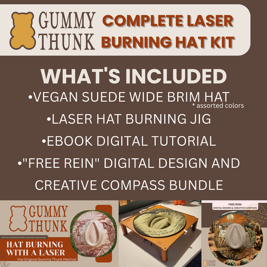 COMPLETE Wide Brim Hat Laser Burning Start Up Kit