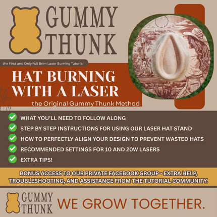 How to Laser Burn a Wide Brim Hat: Tutorial
