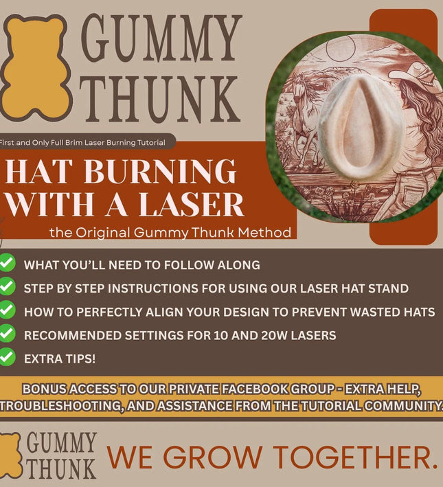 How to Laser Burn a Wide Brim Hat: Tutorial