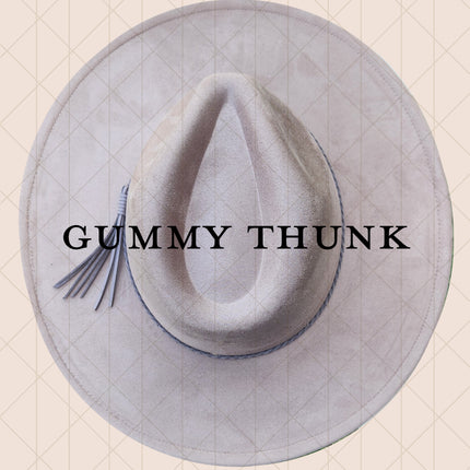 Wide Brim Vegan Suede Adjustable Blank Hats for Laser Engraving and Hand Burning