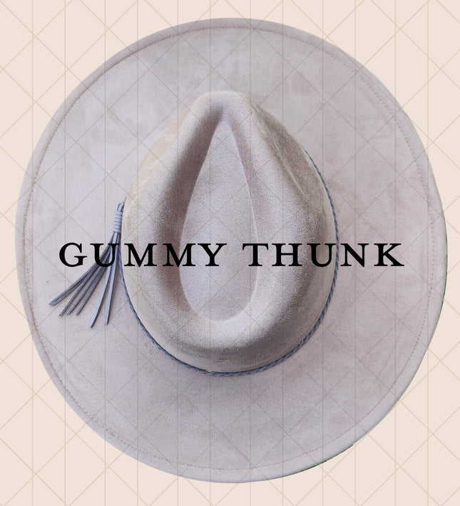 Wide Brim Vegan Suede Adjustable Blank Hats for Laser Engraving and Hand Burning