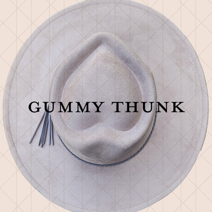 Wide Brim Vegan Suede Adjustable Blank Hats for Laser Engraving and Hand Burning