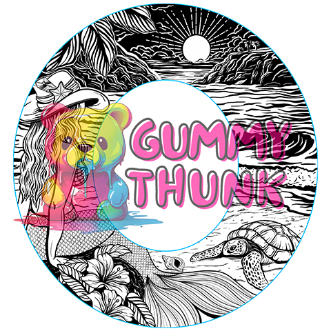 Coastal Cowgirl Wide Brim Hat Template for Burning - Laser SVG and Hand Burning Files
