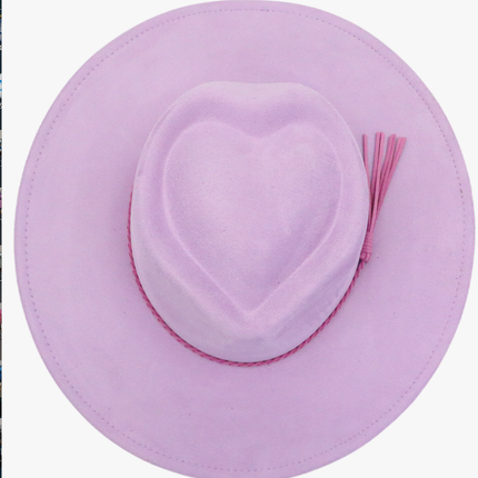 BULK ORDER - READ DESCRIPTION - WIDE BRIM HATS HEART SHAPED CROWN